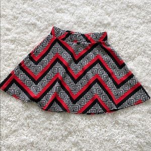 Patterned Skater Skirt